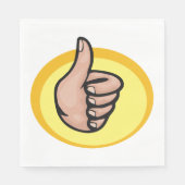 Serviette En Papier Pouce vers le haut Gesture (Devant)