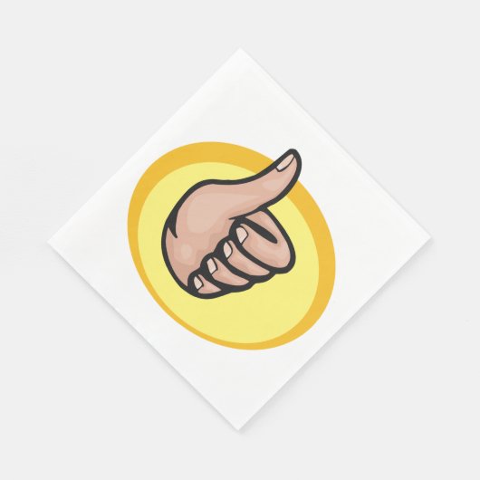 Serviette En Papier Pouce vers le haut Gesture (Coin)