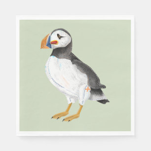 Serviette En Papier Poulain mignon peint