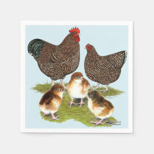 Serviette En Papier Poule de la famille Jubilée d'Orpington