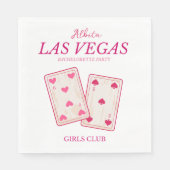 Serviette En Papier poule rose casino las vegas (Devant)