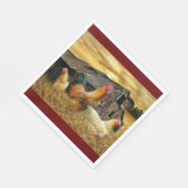 Serviette En Papier Poules de coq Russe Grotte Coop (Coin)