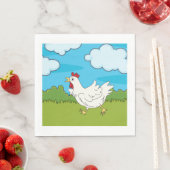 Serviette En Papier Poulet Courant Dans Une Serviette Papier (En situation)
