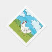 Serviette En Papier Poulet Courant Dans Une Serviette Papier (Coin)
