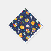 Serviette En Papier Poulet de superhéros (Coin)