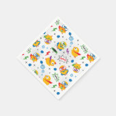 Serviette En Papier Poulet de superhéros (Coin)