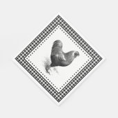 Serviette En Papier Poulet Gingham (Coin)