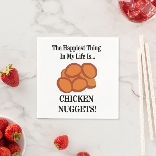 Serviette En Papier Poulet Nugget Fast Food Poulet Nugget Party (En situation)