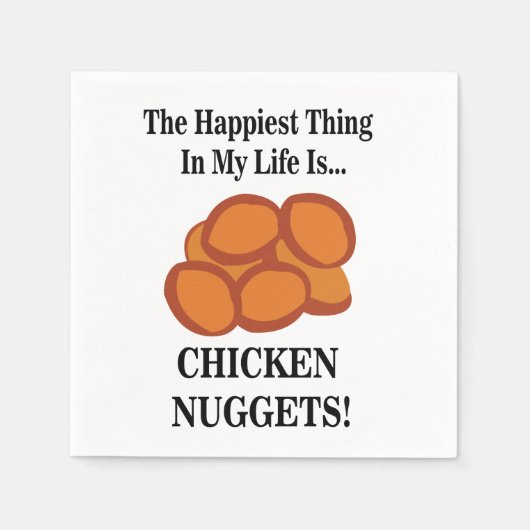 Serviette En Papier Poulet Nugget Fast Food Poulet Nugget Party (Devant)