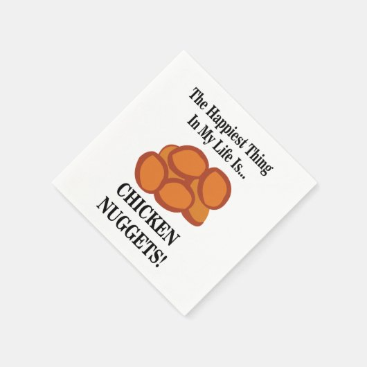 Serviette En Papier Poulet Nugget Fast Food Poulet Nugget Party (Coin)