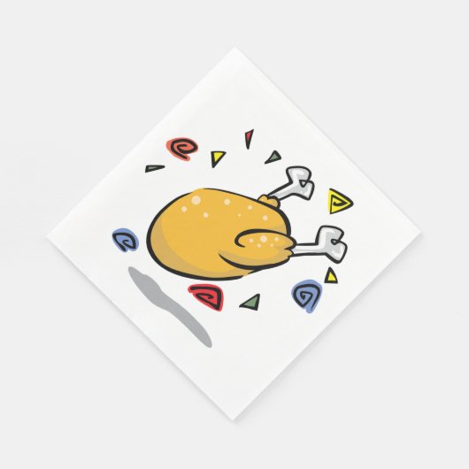 Serviette En Papier Poulet rôti (Coin)