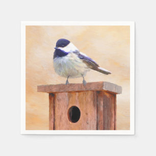 Serviette En Papier Poulet sur la peinture d'oiseaux