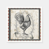 Serviette En Papier Poulet vintage (Devant)