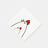 Serviette En Papier Poulets (Coin)