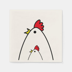 Serviette En Papier Poulets