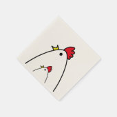 Serviette En Papier Poulets (Coin)