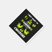Serviette En Papier Poulets Et Jardinage (Coin)