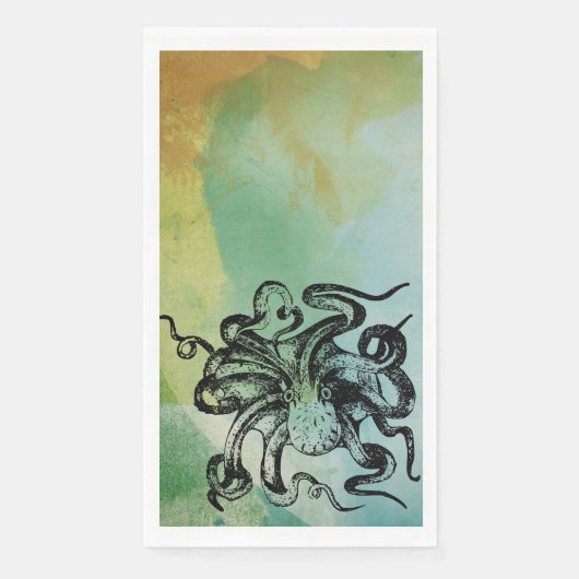 Serviette En Papier poulpe (Devant)