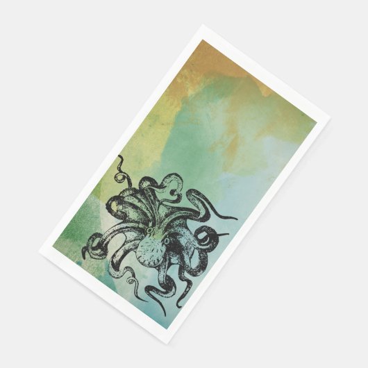 Serviette En Papier poulpe (Coin)