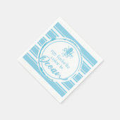 Serviette En Papier Poulpe Bleu Côtier (Coin)