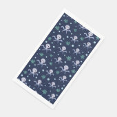 Serviette En Papier Poulpe sous la mer motif pour enfants (Coin)