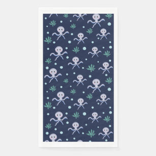 Serviette En Papier Poulpe sous le motif pour enfants de la mer