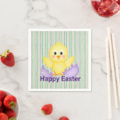 Serviette En Papier Poumon Jaune Et Oeuf Violet (En situation)