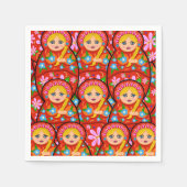 Serviette En Papier Poupée de nidification russe - Matryoshka (Devant)