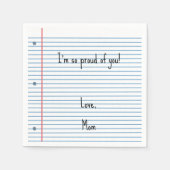 Serviette En Papier Poupée de poupée perdue sur mesure pour le retour  (Devant)