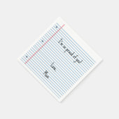 Serviette En Papier Poupée de poupée perdue sur mesure pour le retour  (Coin)