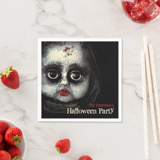 Serviette En Papier Poupée déplaisante Haunted Halloween Party avec le (En situation)