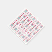 Serviette En Papier Poupée d'imbrication mignonne rose Matryoshka (Coin)