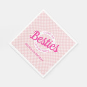 Serviette En Papier Poupée rose rétro Laissons Aller Fête Anniversaire (Coin)