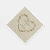 Serviette En Papier Poupées d'automne Coeur feuille zen mariages servi (Coin)