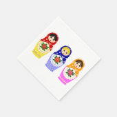 Serviette En Papier Poupées de nidification russe matryoshka (Coin)