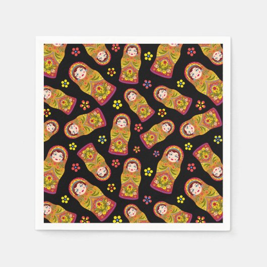 Serviette En Papier Poupées d'imbrication (Devant)