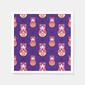 Serviette En Papier Poupées d'imbrication (Devant)