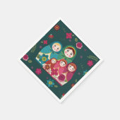 Serviette En Papier Poupées russes (Coin)