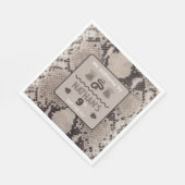 Serviette en papier pour anniversaire à motif serp (Coin)