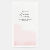 Serviette en papier pour Baby Shower aux Pivoines (Devant)