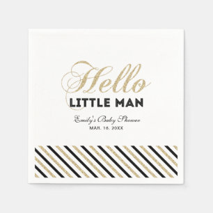 Serviette en papier pour Baby Shower garçon modern