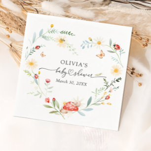 Serviette en papier pour Baby Shower Little Ladybu