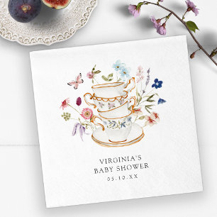 Serviette en papier pour Baby Shower Tea Party