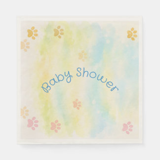 Serviette en papier pour Baby Shower - Thème Chiot