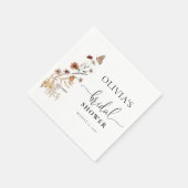 Serviette en papier pour Baby Shower Tiny Wildflow (Coin)
