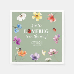 Serviette en papier pour baby shower Wildflower Lo