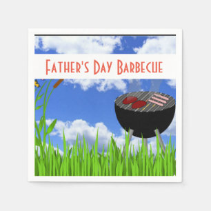 Serviette en papier pour barbecue de la Fête des P