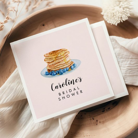 Serviette en papier pour brunch de mariage crêpes