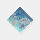 Serviette en papier pour cocktail avec impression (Coin)