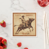 Serviette en papier pour cocktail Cavalier de taur (En situation)
